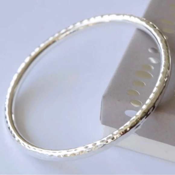 Silpada Hammered Sterling Silver Bangle Bracelet B1482 - Picture 10 of 16